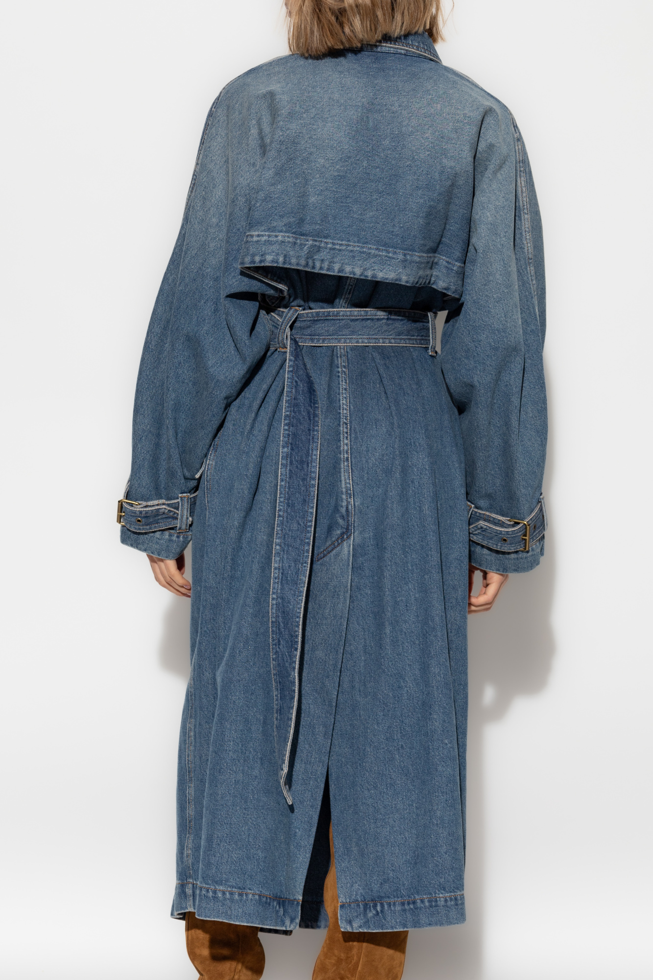 【送料&関税込】Isabel Marant Brekka Denim Trench Coat Blue Denim trench coat Brekka Isabel Marant - Vitkac Canada